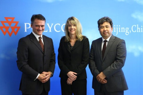 Polycom̫^(q)ձȺޅ^(q)Hansjoerg Wagner (һ)PolycomȫNۈ(zh)иTracey Newell()PolycomЇ(gu)^(q)(jng)(һ)
